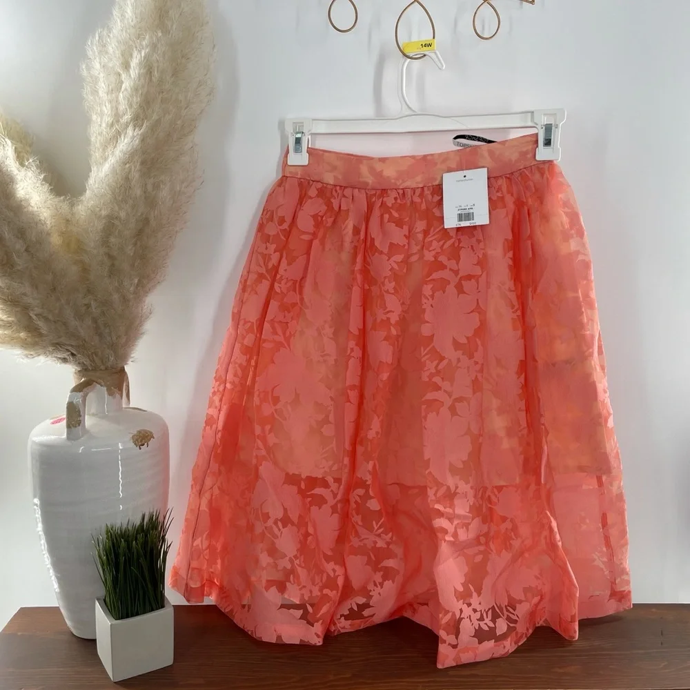 Topshop Peach Skirt 4